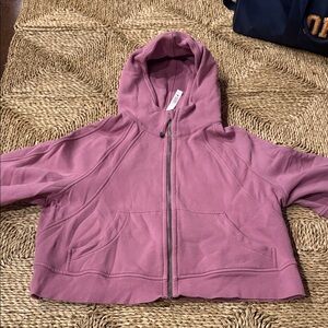 lululemon athletica Pink/Purple Zip Up Scuba Hoodie
